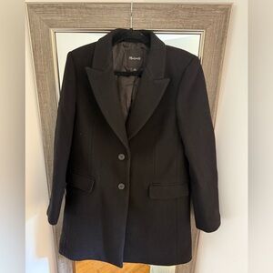 Madewell Black Blazer Coat